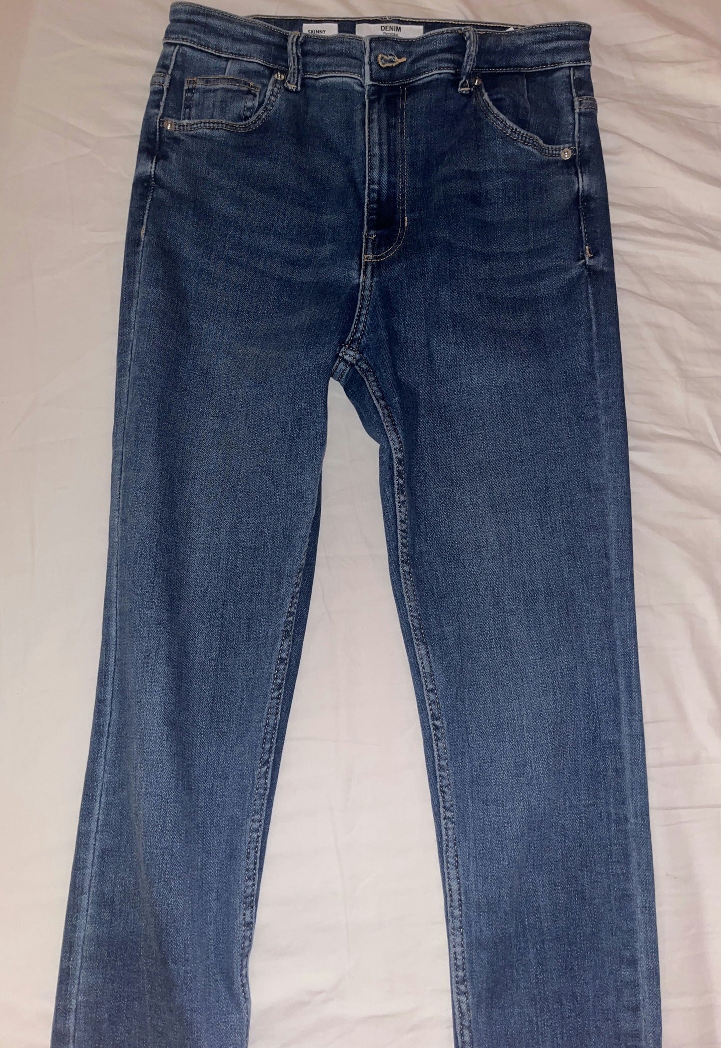 Skinny High-rise jeans-Dark Blue-EUR 40