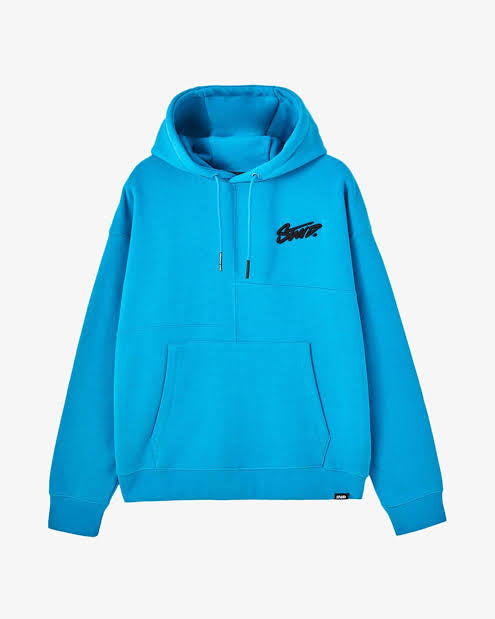 Basic blue stwd hoodie-Blue-medium fits small