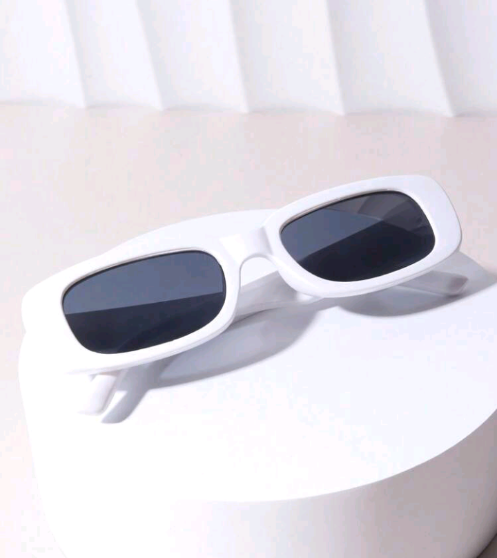 rectangle sunglasses-white-one size