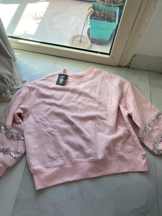 Crew neck-Pink-M/L