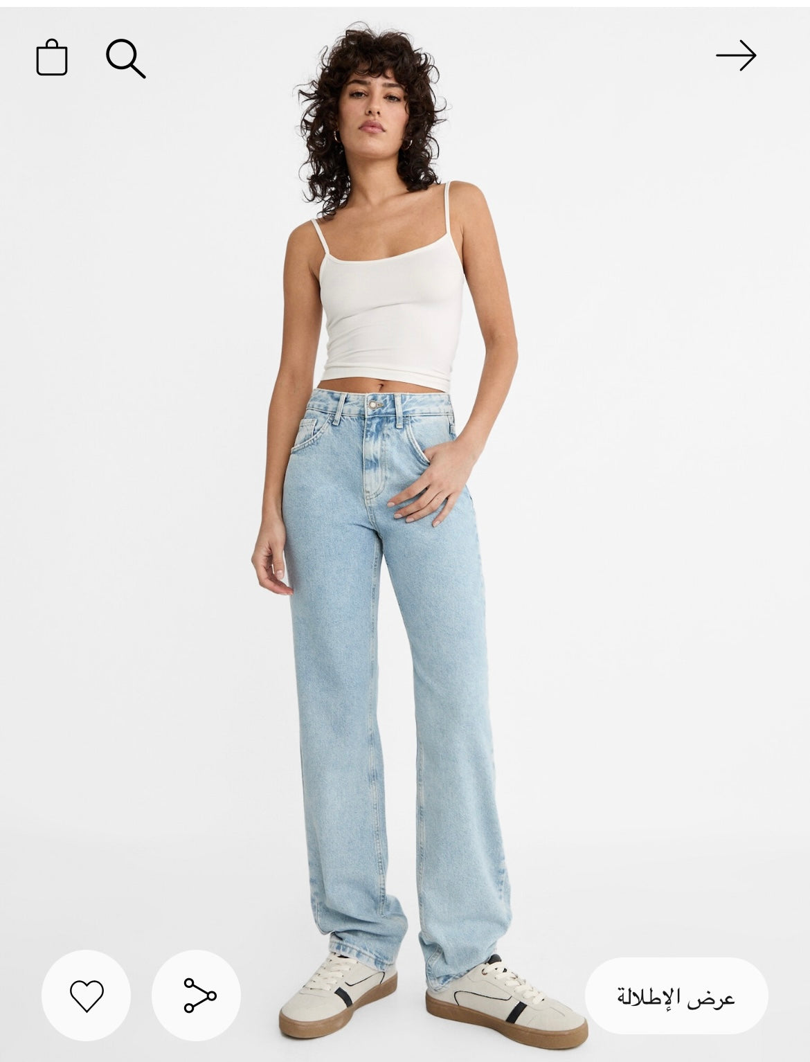 Straight Jeans-light blue-36/Small