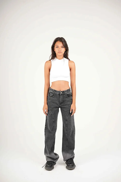 Jellavu pants-grey/ black-36