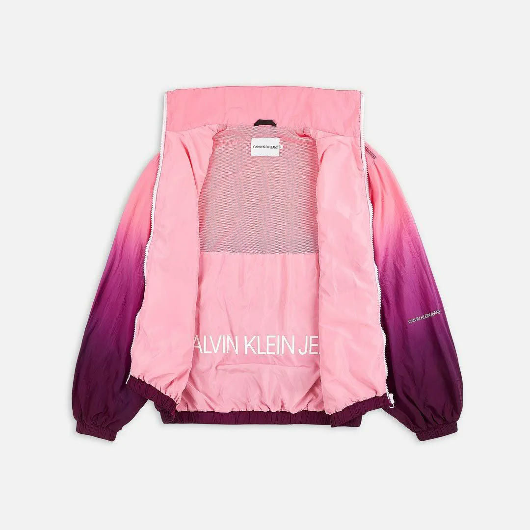 lightweight jacket-dark pink gradient-large (oversized fit)