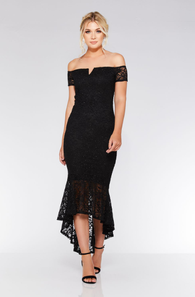 Black evening dress-Black-36