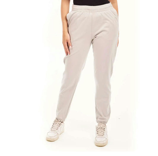 women grey sweatpants-light grey-Medium