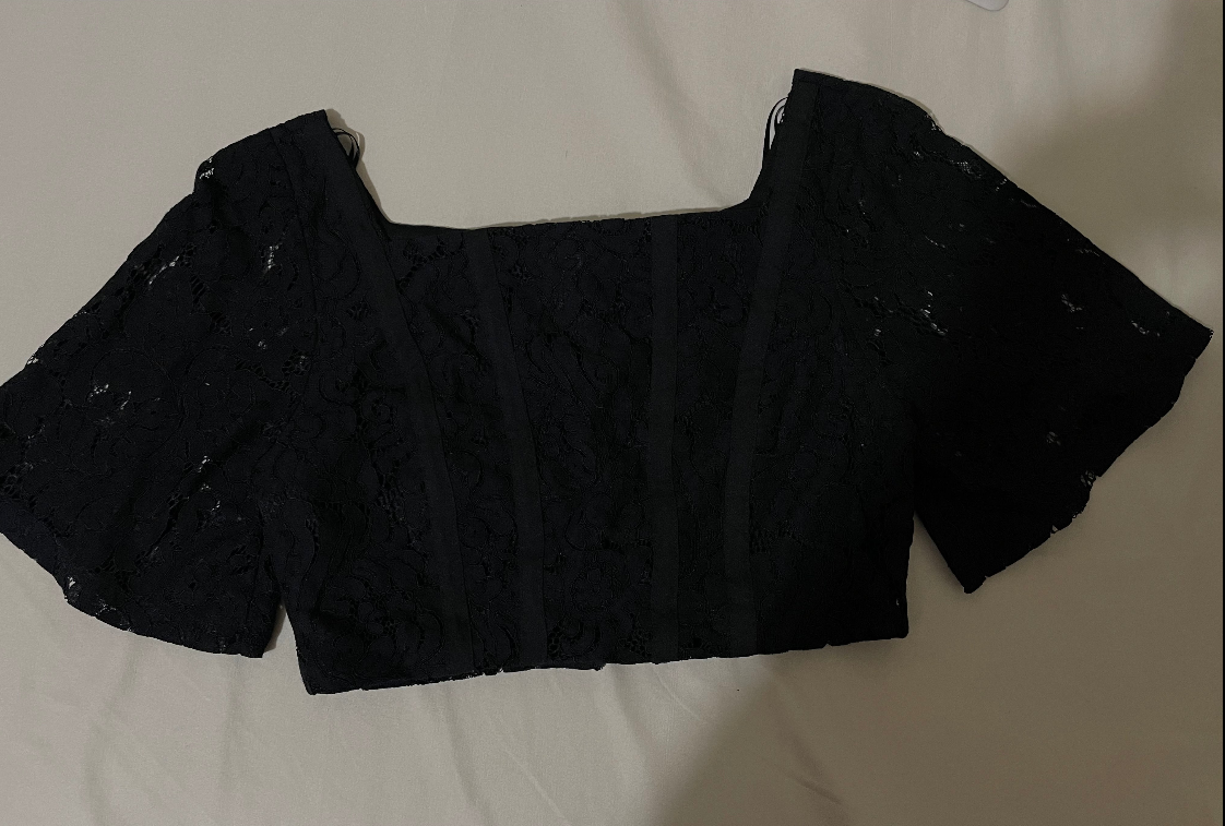 Corset top-Black-Small