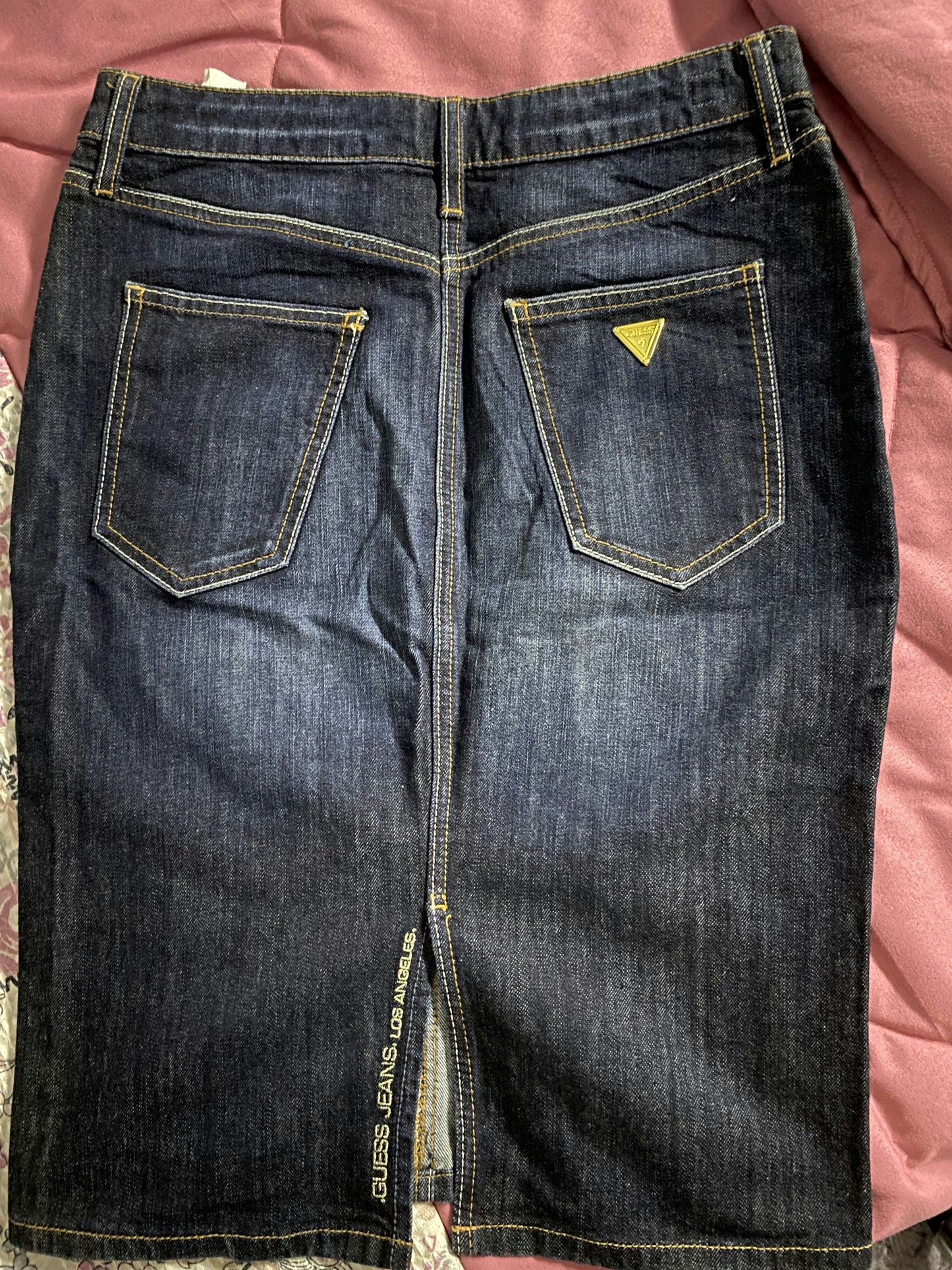 Vintage original guess skirt-Dark jeans-28