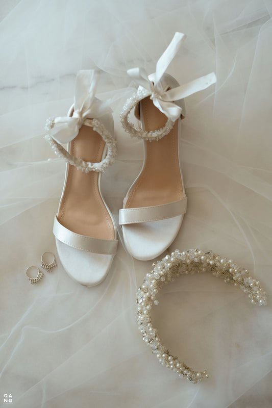 Bridal wedding heels-Off-white-38/39