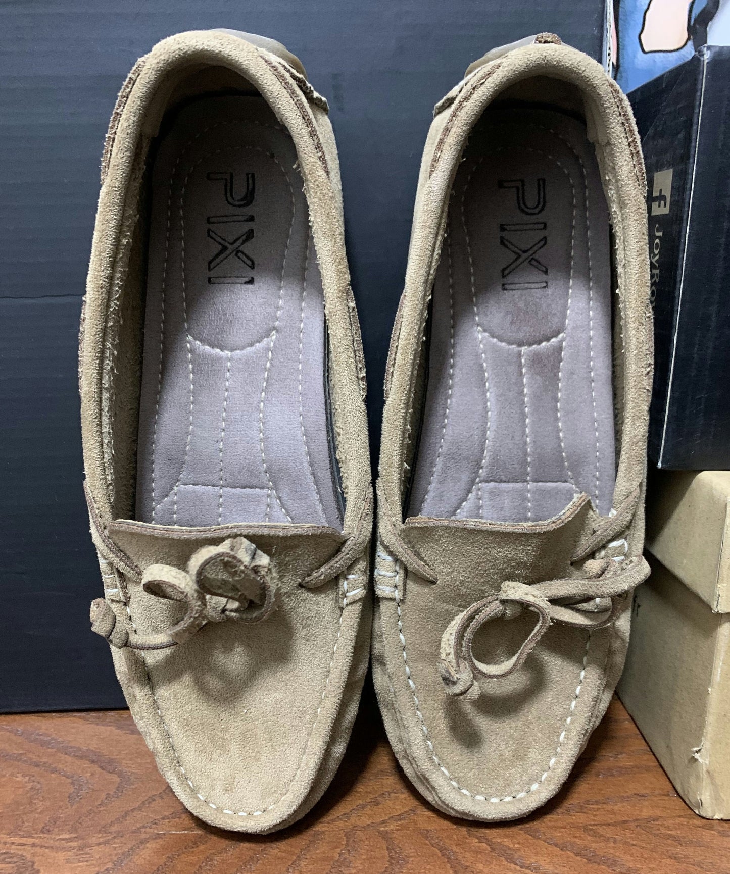 Suede Loafer-Beige-38