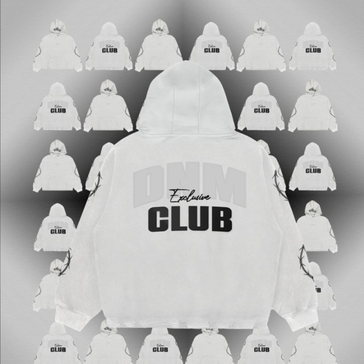 White-Hoodie Oversized-S