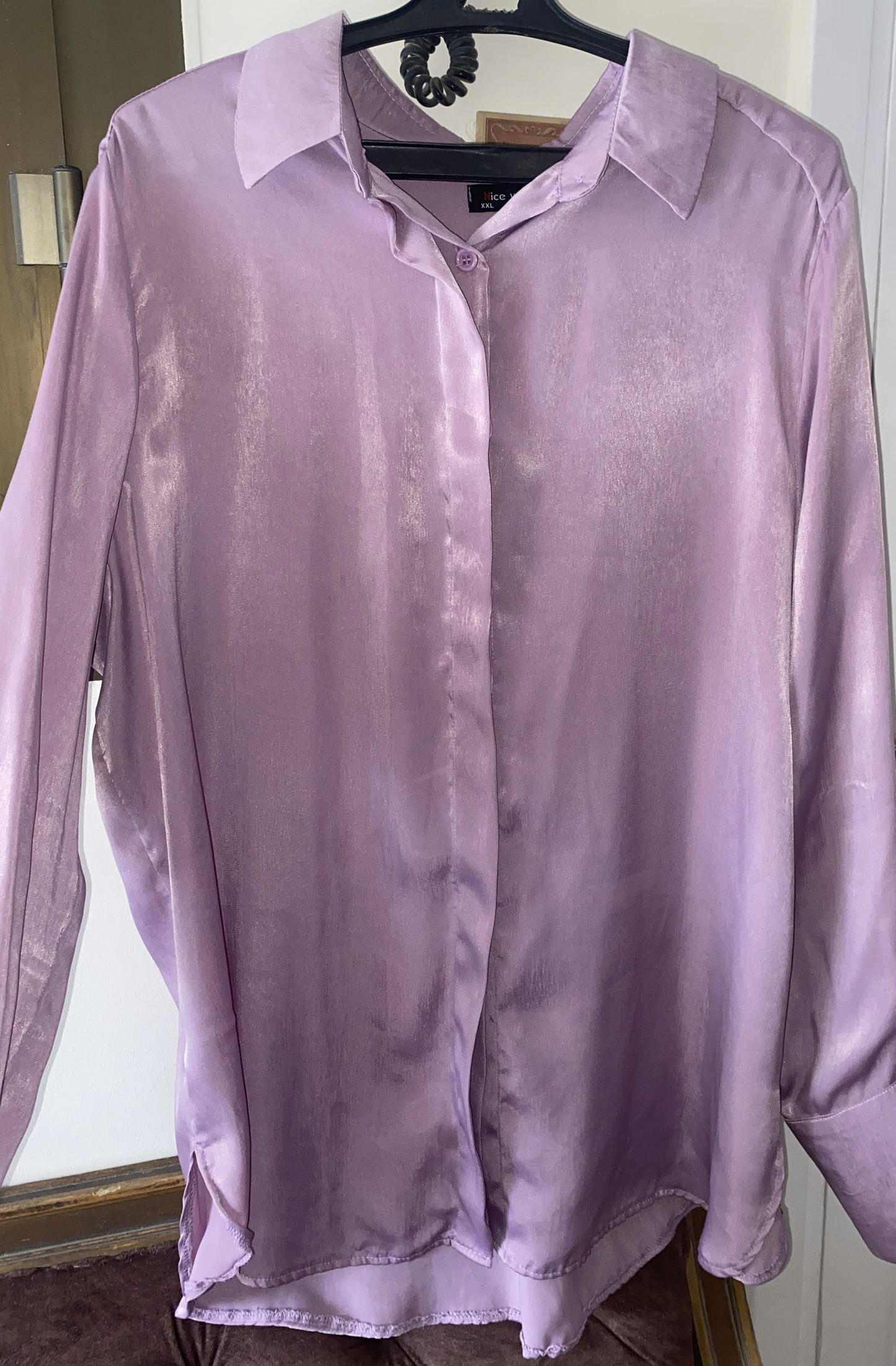 Stan blouse-Lavender-Xxl  from 70 to 100 kilo