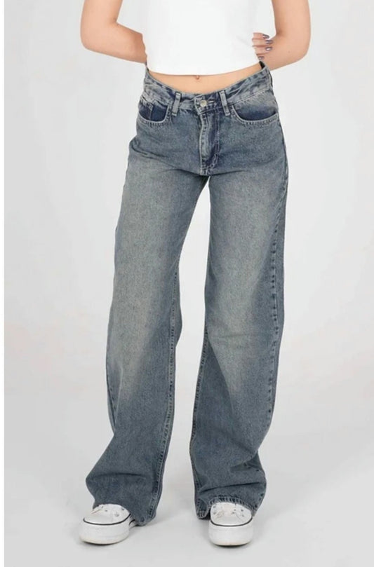 denim jeans-Dirty wash-Large /36:40