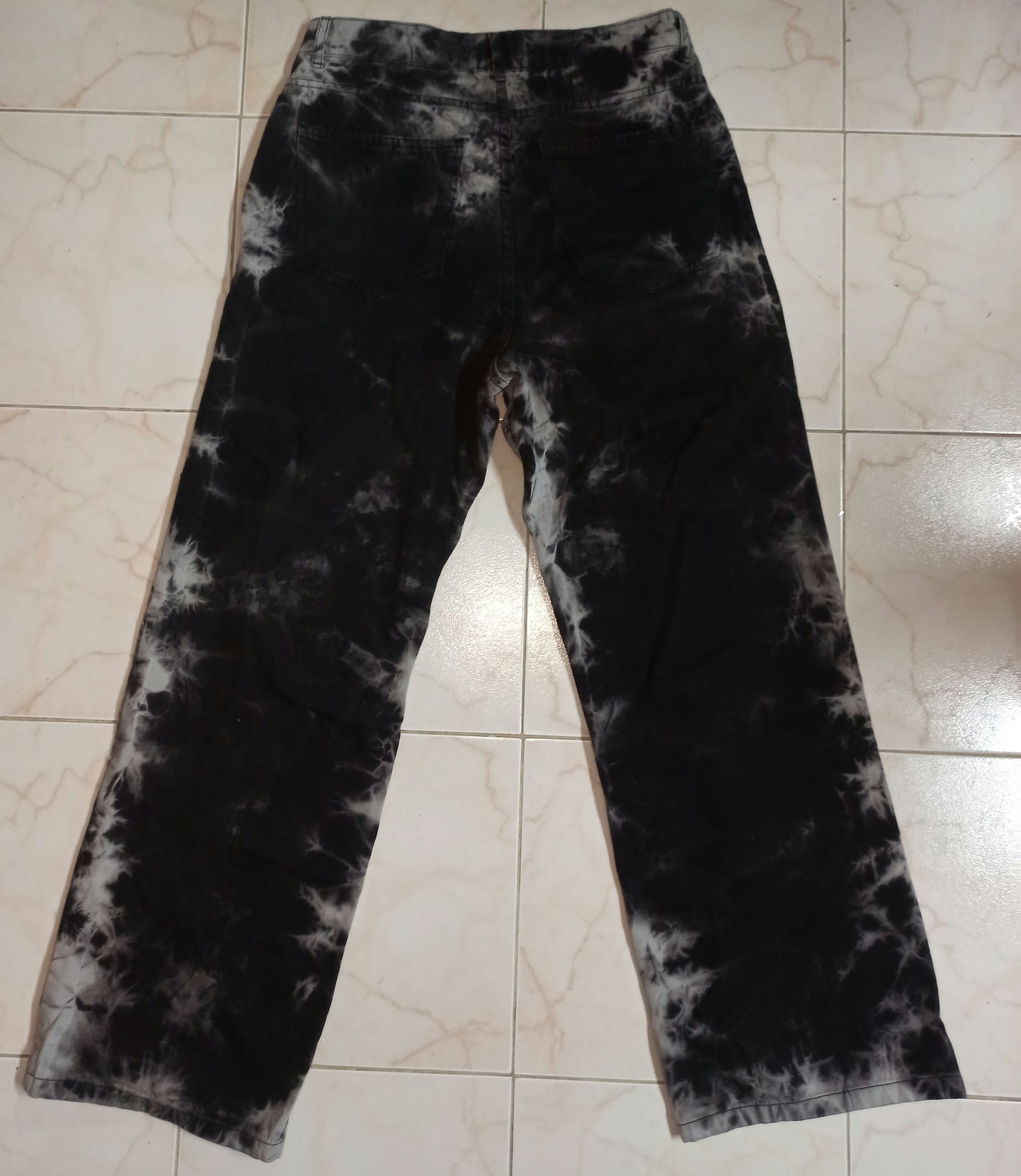 Jeans-Black/white-32