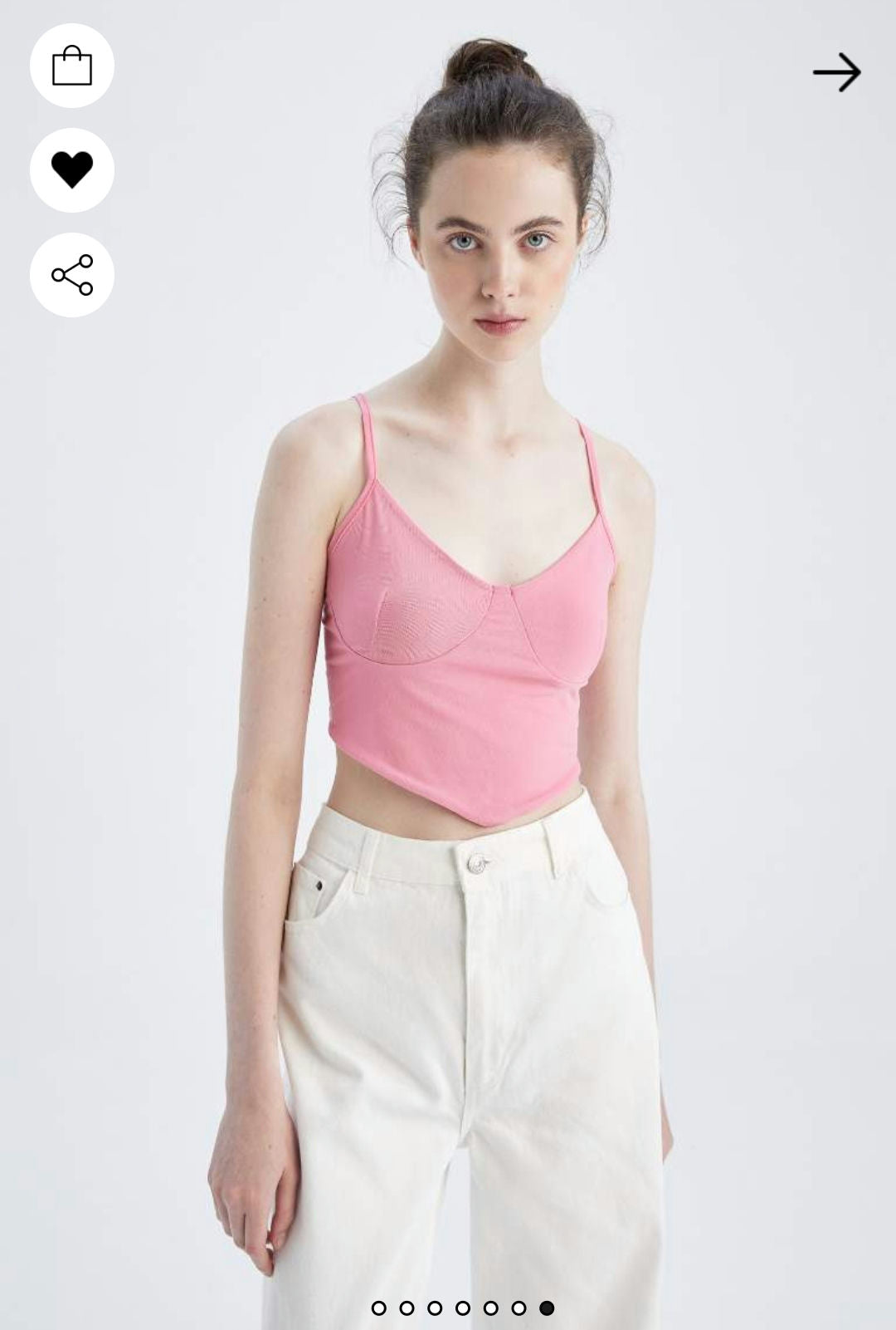 Basic outerwear Top-Pink-Small